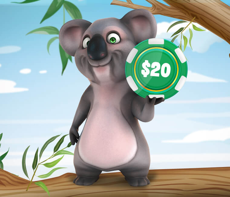 Here&rsquo;s your $20 free chip!